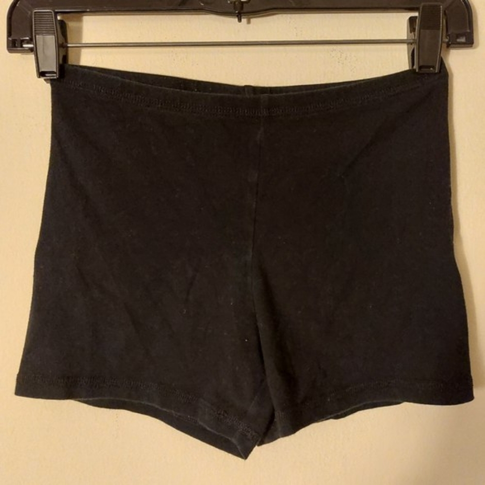 Girls Cotton Black Boy Shorts  Size XL